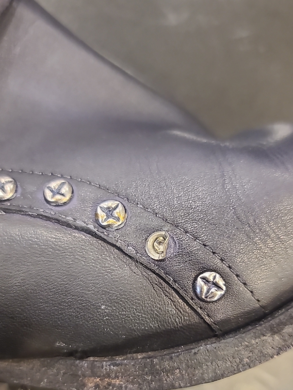 Free People Billy western black leather Boots size 37 Pre Loved - Picture 6 of 13